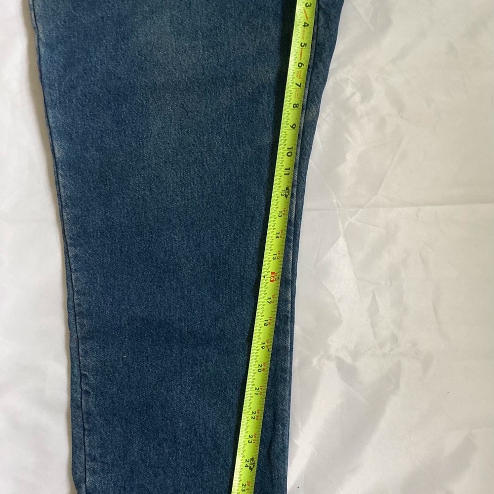 L.L.BEAN WOMEN’S FLANNEL LINED JEANS, VINTAGE. STRAIGHT LEG, SIZE 20 RELAXED FIT - Picture 12 of 14
